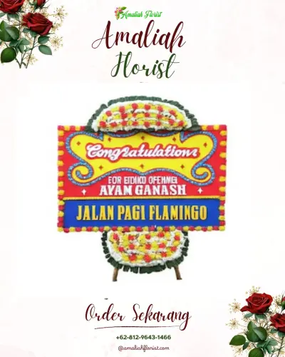 Bunga Papan Congratulation di Kalidilem